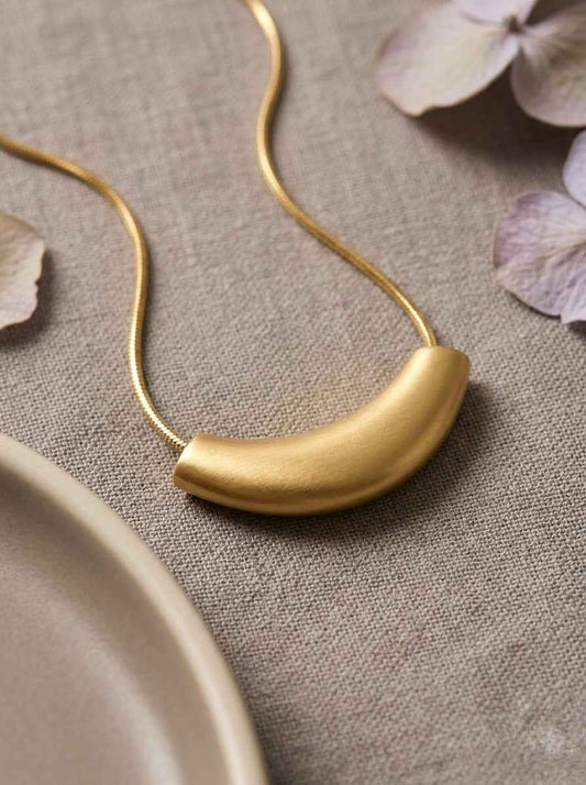 Golden Boomerang Necklace
