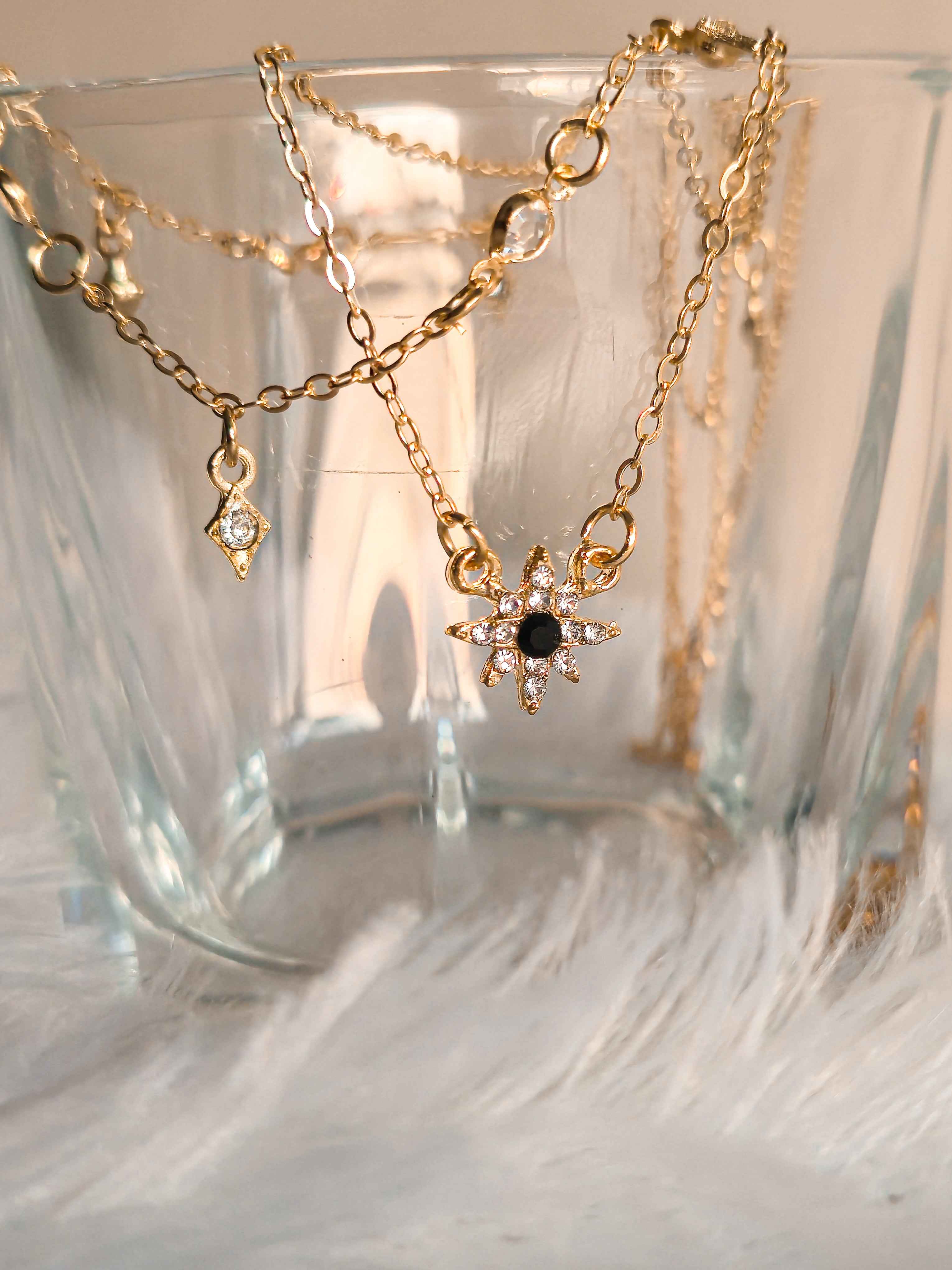 Celestial Multi Layers Star Pendant Necklace