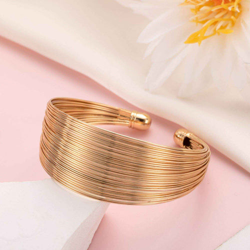 Auric Harmony Gold Cuff Bracelet
