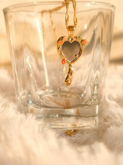 Enchanted Mirror Heart Pendant