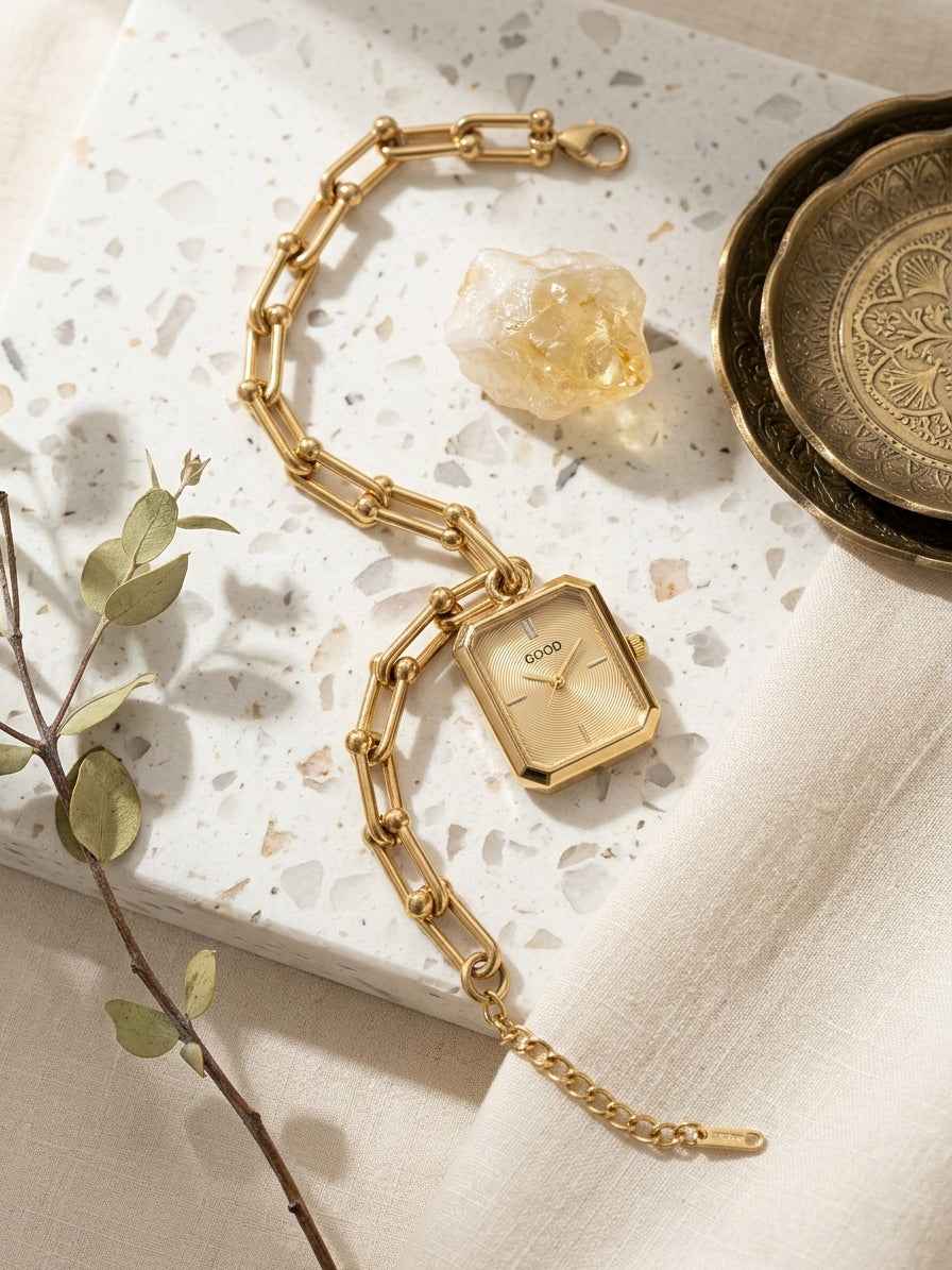 Gold Linkage Statement Watch - RAYONA
