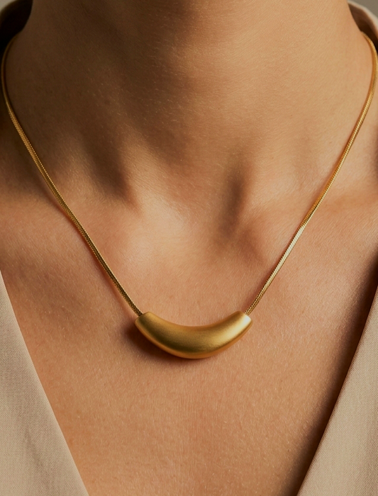 Golden Boomerang Necklace