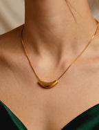 Golden Boomerang Necklace