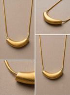 Golden Boomerang Necklace