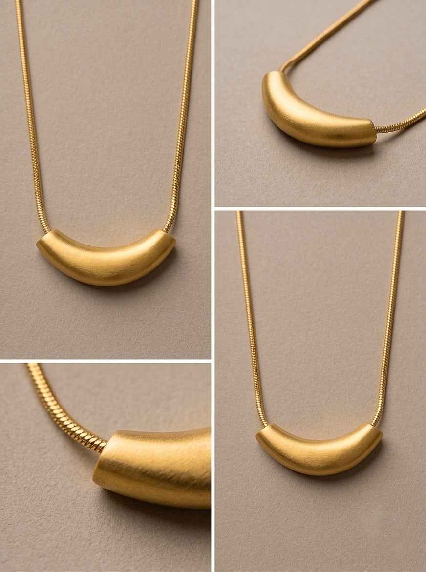 Golden Boomerang Necklace