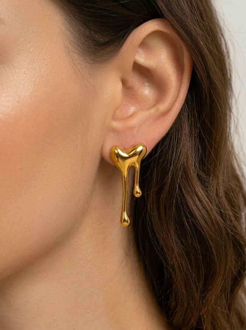 Melting Heart Earring