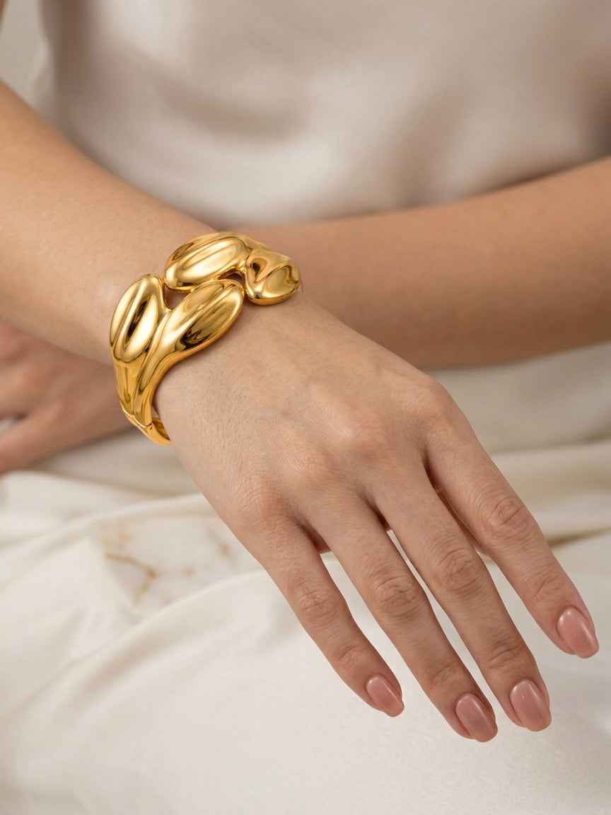 Petal cuff bracelet