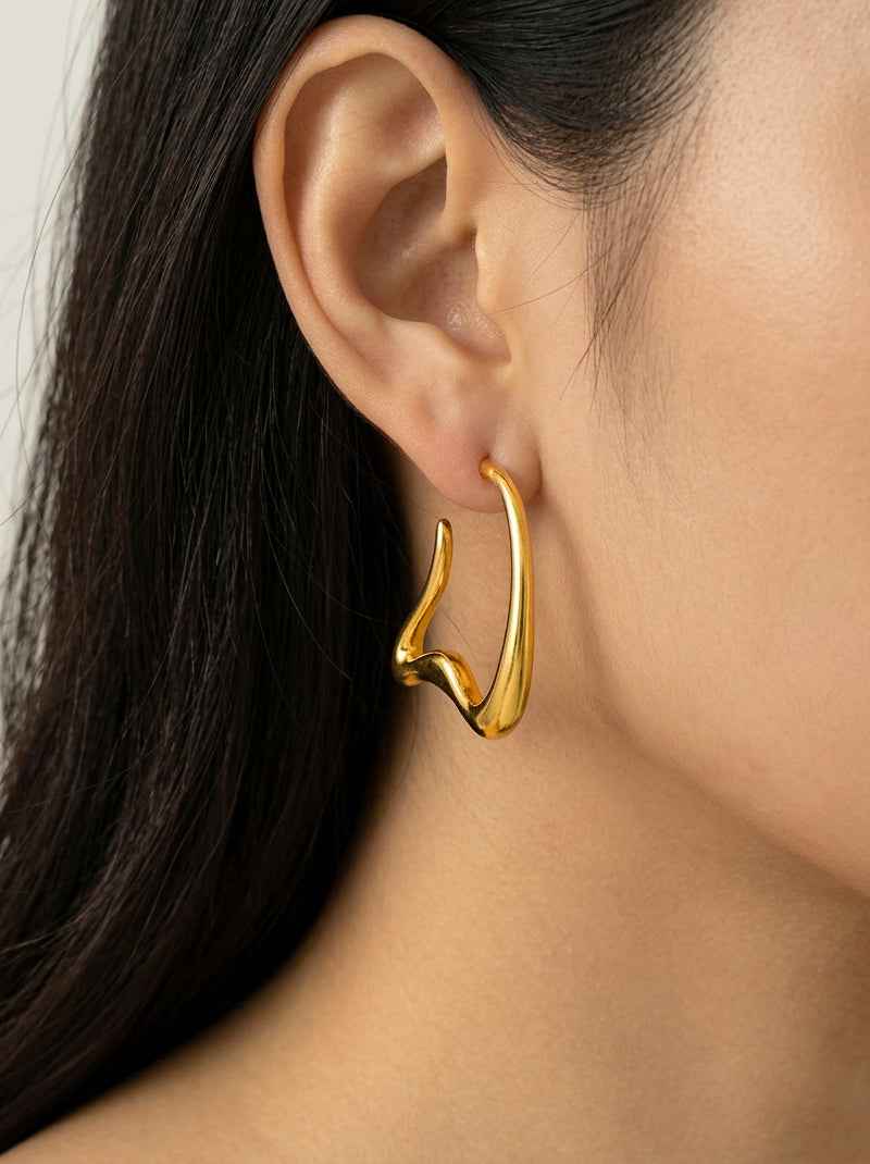 Twisted Heart Earring